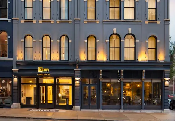 Daytime exterior photo of Kinn Guesthouse in Milwaukee